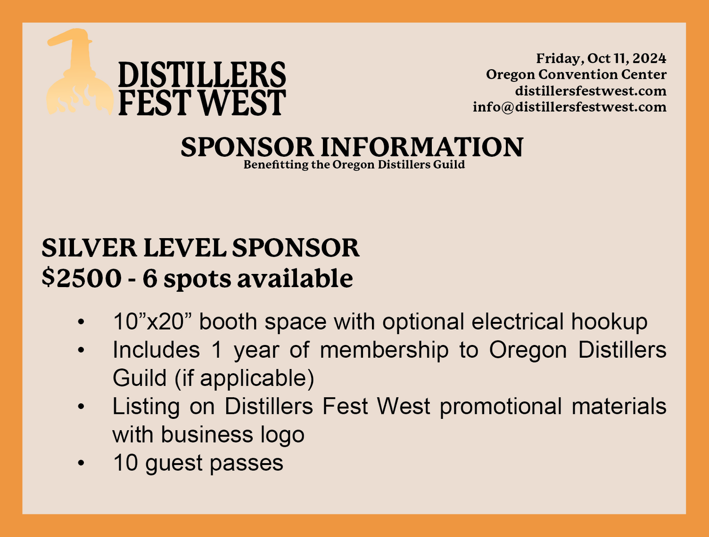 VENDOR/SPONSOR OPTIONS